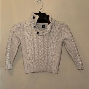Cozy toddler Cream Cable Knit Sweater by Gap Size toddler 4years.